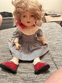1940's vintage shirley temple composition doll