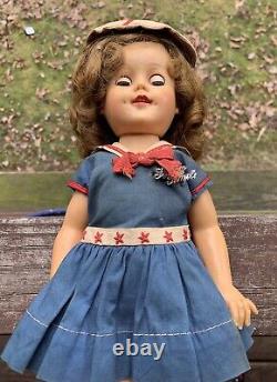 1940s Ideal Shirley Temple Doll St-15-N Poor Little Rich Girl Original Sleepy #8