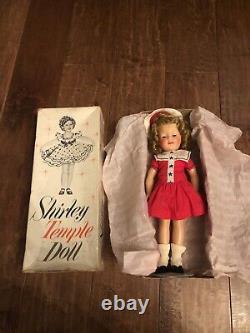 1950's Shirley Temple Doll, 12 In ORIGINAL BOX And Assorted Outfits