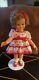 1972 Shirley Temple Doll 17 Vinyl Stand Up Cheer Polka Dot Dress