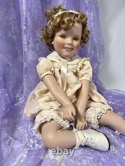 1996 Shirley Temple Toddler Doll LITTLE MISS SHIRLEY Danbury withGreen UraniumEyes