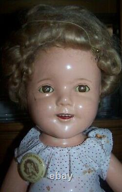 20 COMPOSITION SHIRLEY TEMPLE DOLL BY IDEAL (USA) 1930's ERA