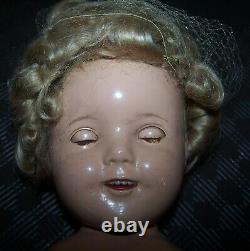 20 COMPOSITION SHIRLEY TEMPLE DOLL BY IDEAL (USA) 1930's ERA