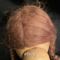 20 Shirley Temple TYPE PIGTAIL RED HAIR doll composition IDEAL 1930's