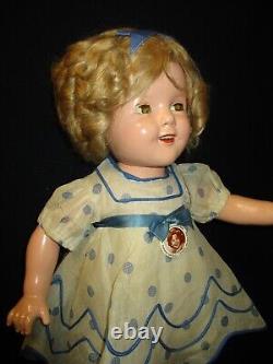 20 Vintage Composition Shirley Temple Doll With Orig Clothes 1930s Ideal Toy Co