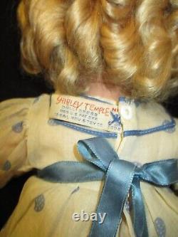 20 Vintage Composition Shirley Temple Doll With Orig Clothes 1930s Ideal Toy Co