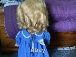 20 inch Shirley Temple tagged Stowaway dress doll