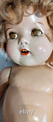 21 Compo 1930's Shirley Temple Baby LAL Doll FREE SHIP