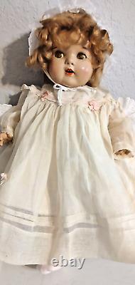 21 Compo 1930's Shirley Temple Baby LAL Doll FREE SHIP