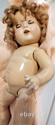 21 Compo 1930's Shirley Temple Baby LAL Doll FREE SHIP