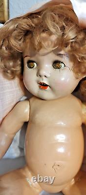 21 Compo 1930's Shirley Temple Baby LAL Doll FREE SHIP