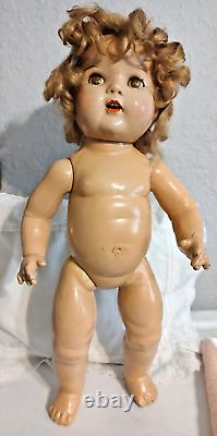 21 Compo 1930's Shirley Temple Baby LAL Doll FREE SHIP