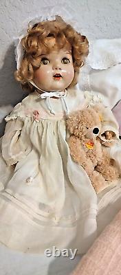 21 Compo 1930's Shirley Temple Baby LAL Doll FREE SHIP