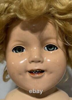 22 Ideal Composition Shirley Temple Doll with Mohair Wig