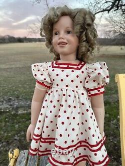 24 Shirley Temple Porcelain Doll By Rupert 1995 MMT Doll Artworks Blonde #O