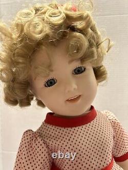 24 Shirley Temple Porcelain Doll. Good Condition