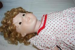 24 VINTAGE ROMAN PORCELAIN SHIRLEY TEMPLE DOLL WithMOVING ARMS & LEGS RARE