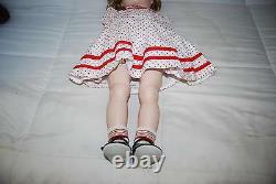 24 VINTAGE ROMAN PORCELAIN SHIRLEY TEMPLE DOLL WithMOVING ARMS & LEGS RARE
