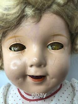 27 Antique Vintage Ideal Shirley Temple Flirty Eyes Move Head All Original CO