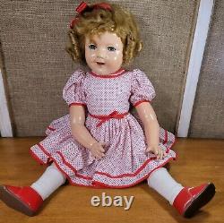 27 Full Composition Shirley Temple Ideal 1930's Doll Flirty Blue Eyes