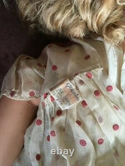 28 Shirley Temple BABY doll tag orig clothes composition 1930's