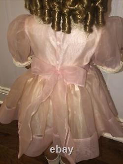34 Shirley Temple Playpal Doll Original Party Dress Danbury Mint Lovee Toy Co