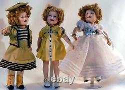 3 Danbury Mint Shirley Temple Tribute Dolls with Autographed Songbook