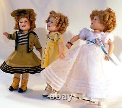 3 Danbury Mint Shirley Temple Tribute Dolls with Autographed Songbook