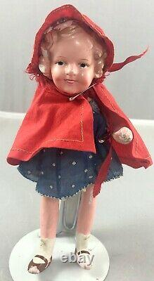 7 Antique Japanese Composition Shirley Temple Doll! Adorable! 18158