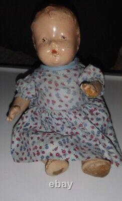 ANTIQUE 1930's IDEAL SHIRLEY TEMPLE BABY DOLL VINTAGE