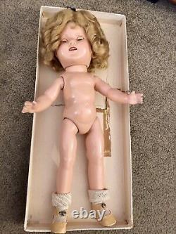 All Original Ideal 1930s Composition 13Shirley Tempel Doll & Box