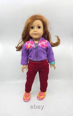 American Girl Create Your Own 18 Doll Freckles Ginger Hair Wavy Blue Eyes Elle