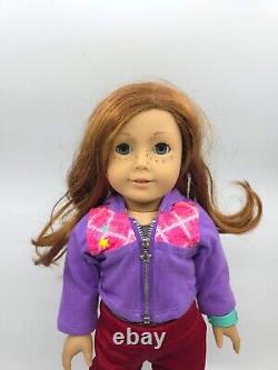 American Girl Create Your Own 18 Doll Freckles Ginger Hair Wavy Blue Eyes Elle