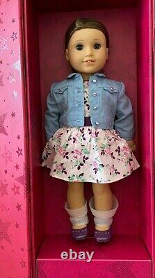 American Girl Create Your Own 18 Doll Med Light Skin Short Brown Hair Blue Eyes