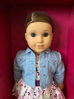 American Girl Create Your Own 18 Doll Med Light Skin Short Brown Hair Blue Eyes