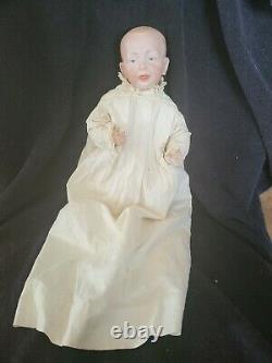 Antique 14 1/2 Kammer Reinhardt K R 100 Character Bisque Head Baby Doll