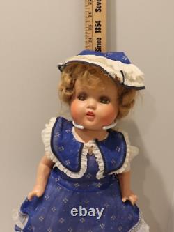 Antique 1930`s Doll Made To Compete With Ideals Shirley Temple Dolls With Stand