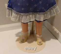 Antique 1930`s Doll Made To Compete With Ideals Shirley Temple Dolls With Stand