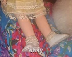 Antique 1930's Ideal Shirley Temple Composition Doll 23 Flirty Eyes Excellent