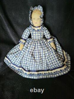 Antique Cloth Bruckner Topsy Turvy Americana Doll