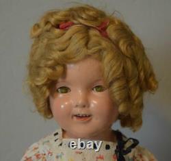 Antique Composition 1930's Ideal Shirley Temple Doll 20