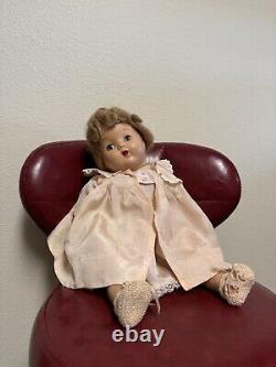 Antique Composition Doll 1930'. 18 inch