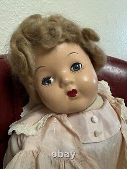 Antique Composition Doll 1930'. 18 inch