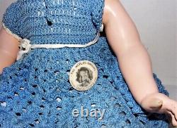 Antique Composition Ideal Shirley Temple 18 Doll with Original Button