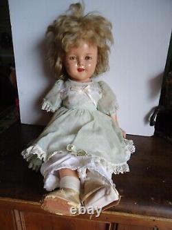 Antique Composition Ideal Shirley Temple Doll C. 1930s Ex. Cond. 18-20 Inch