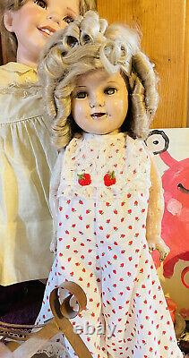 Antique Composition Shirley Temple Doll