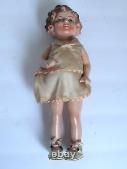 Antique Composition Shirley Temple Doll Japan 7 1/2