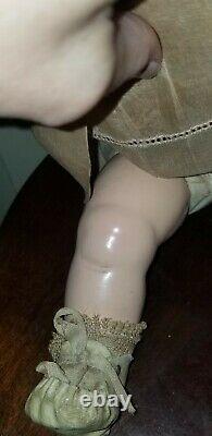 Antique Flirty Eye 15 Composition Ideal Baby Shirley Temple Doll