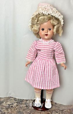 Antique IDEAL 20 SHIRLEY TEMPLE Composition Doll- Cleaned/Restored