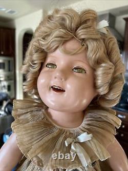 Antique Shirley Temple 22 Doll 1934 1935 Great Condition Composite Doll